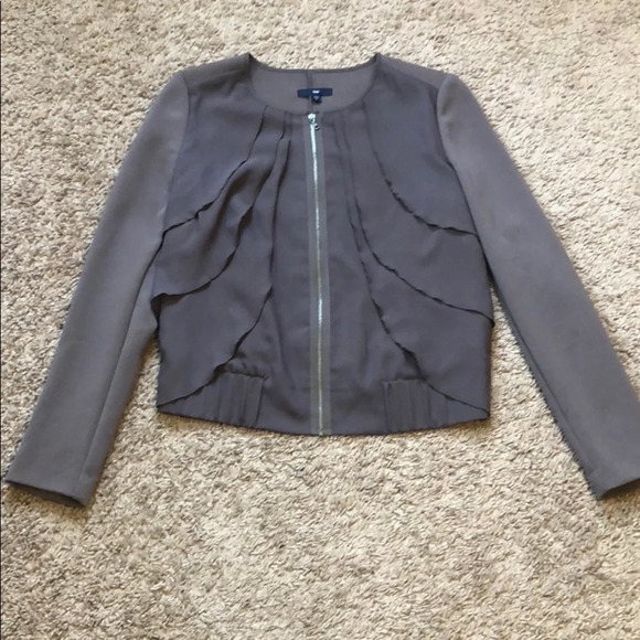 GAP Grey Detailed Jacket - Picture 1 of 5